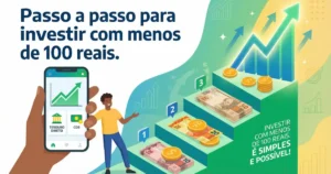 Passo a passo para investir com menos de 100 reais