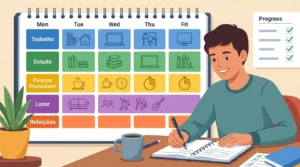 Plano de Estudos Semanal Realista Trabalhe e Estude